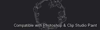 Magnolia Bloom brush 35 of 60 — Photoshop & Clip Studio Paint .abr preview