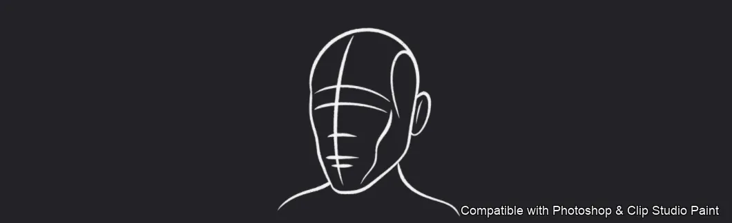 Male Head Lab brush 7 of 34 — Photoshop & Clip Studio Paint .abr preview