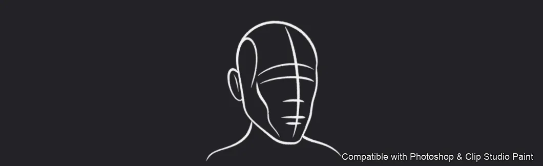 Male Head Lab brush 14 of 34 — Photoshop & Clip Studio Paint .abr preview