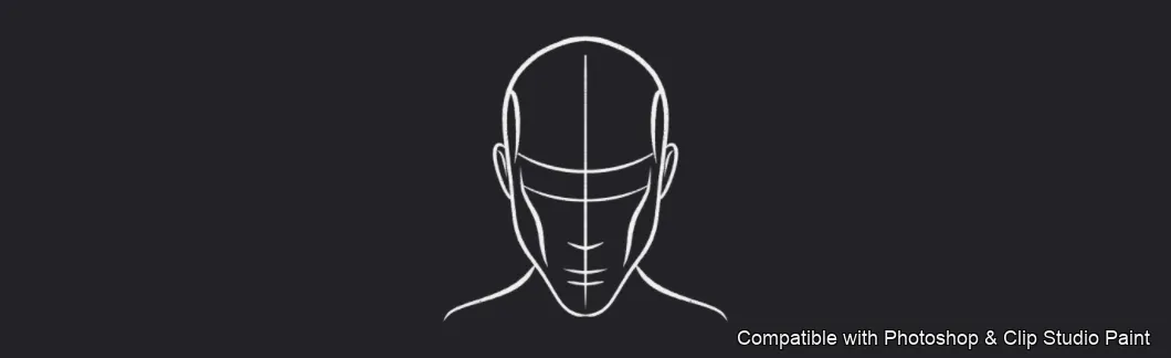 Male Head Lab brush 20 of 34 — Photoshop & Clip Studio Paint .abr preview
