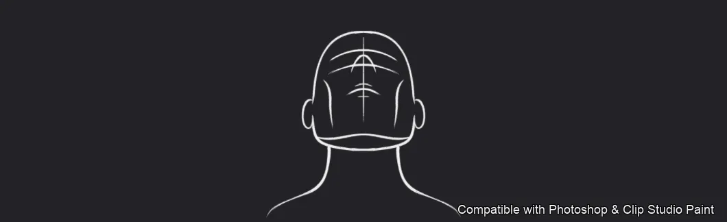 Male Head Lab brush 25 of 34 — Photoshop & Clip Studio Paint .abr preview