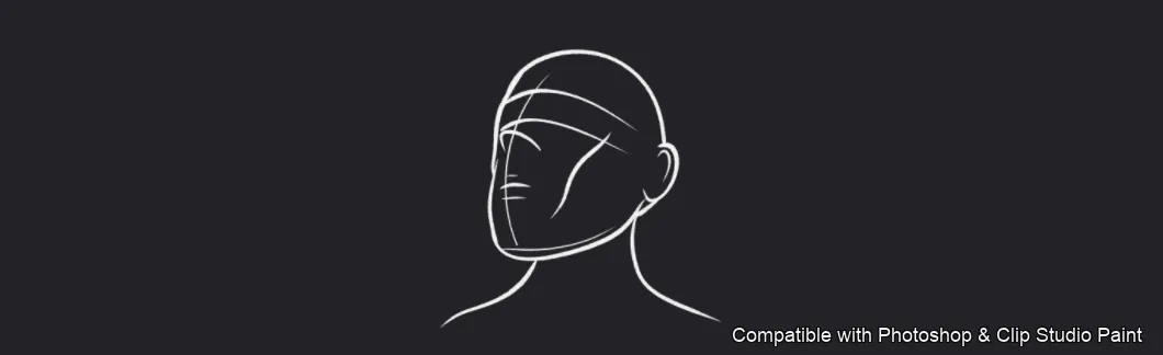 Male Head Lab brush 28 of 34 — Photoshop & Clip Studio Paint .abr preview