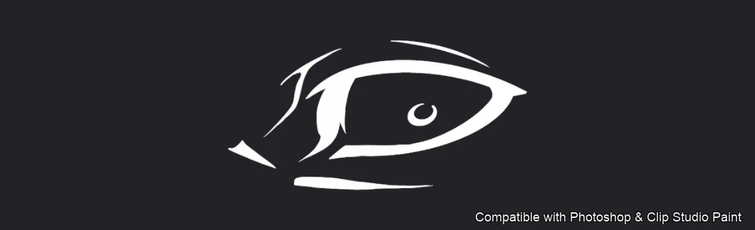 Manga Eye Studio brush 7 of 44 — Photoshop & Clip Studio Paint .abr preview