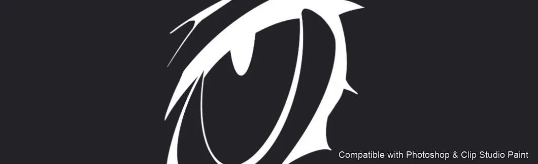Manga Eye Studio brush 21 of 44 — Photoshop & Clip Studio Paint .abr preview