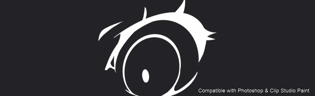 Manga Eye Studio brush 29 of 44 — Photoshop & Clip Studio Paint .abr preview