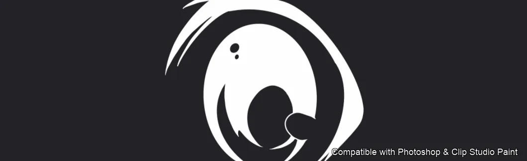 Manga Eye Studio brush 35 of 44 — Photoshop & Clip Studio Paint .abr preview