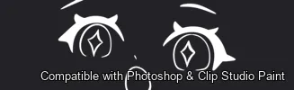 Manga Feels brush 1 of 40 — Photoshop & Clip Studio Paint .abr preview
