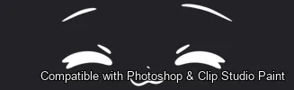 Manga Feels brush 2 of 40 — Photoshop & Clip Studio Paint .abr preview