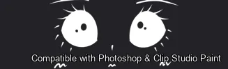 Manga Feels brush 3 of 40 — Photoshop & Clip Studio Paint .abr preview