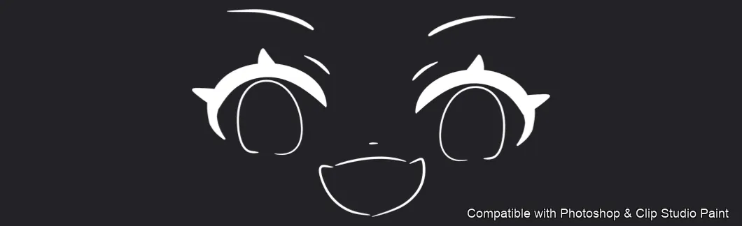 Manga Feels brush 5 of 40 — Photoshop & Clip Studio Paint .abr preview