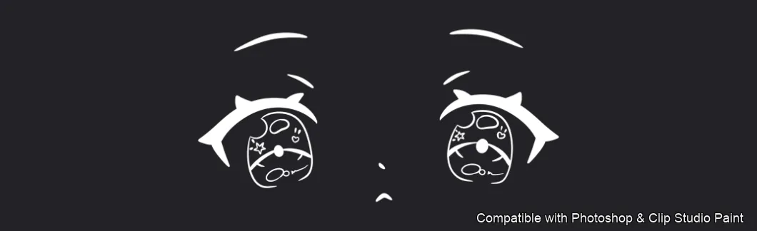 Manga Feels brush 6 of 40 — Photoshop & Clip Studio Paint .abr preview