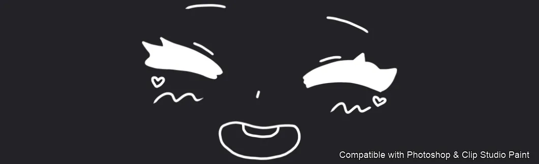 Manga Feels brush 15 of 40 — Photoshop & Clip Studio Paint .abr preview