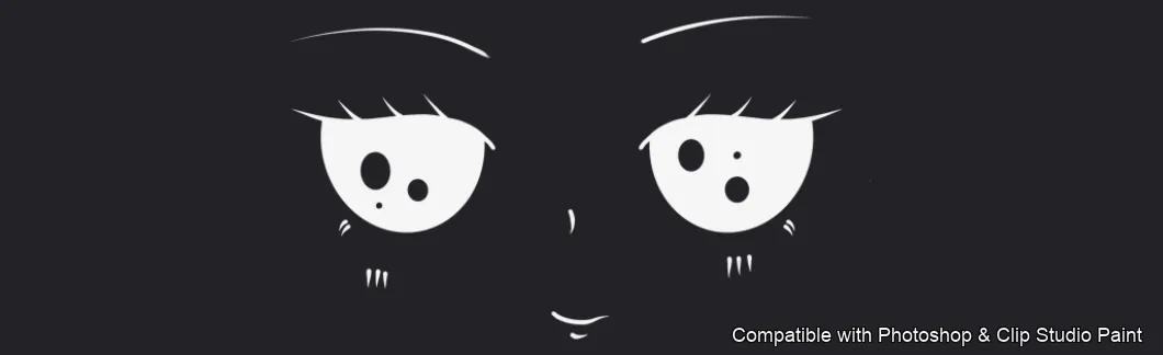 Manga Feels brush 24 of 40 — Photoshop & Clip Studio Paint .abr preview