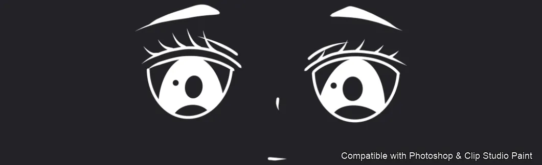 Manga Feels brush 27 of 40 — Photoshop & Clip Studio Paint .abr preview