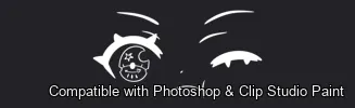 Manga Feels brush 37 of 40 — Photoshop & Clip Studio Paint .abr preview