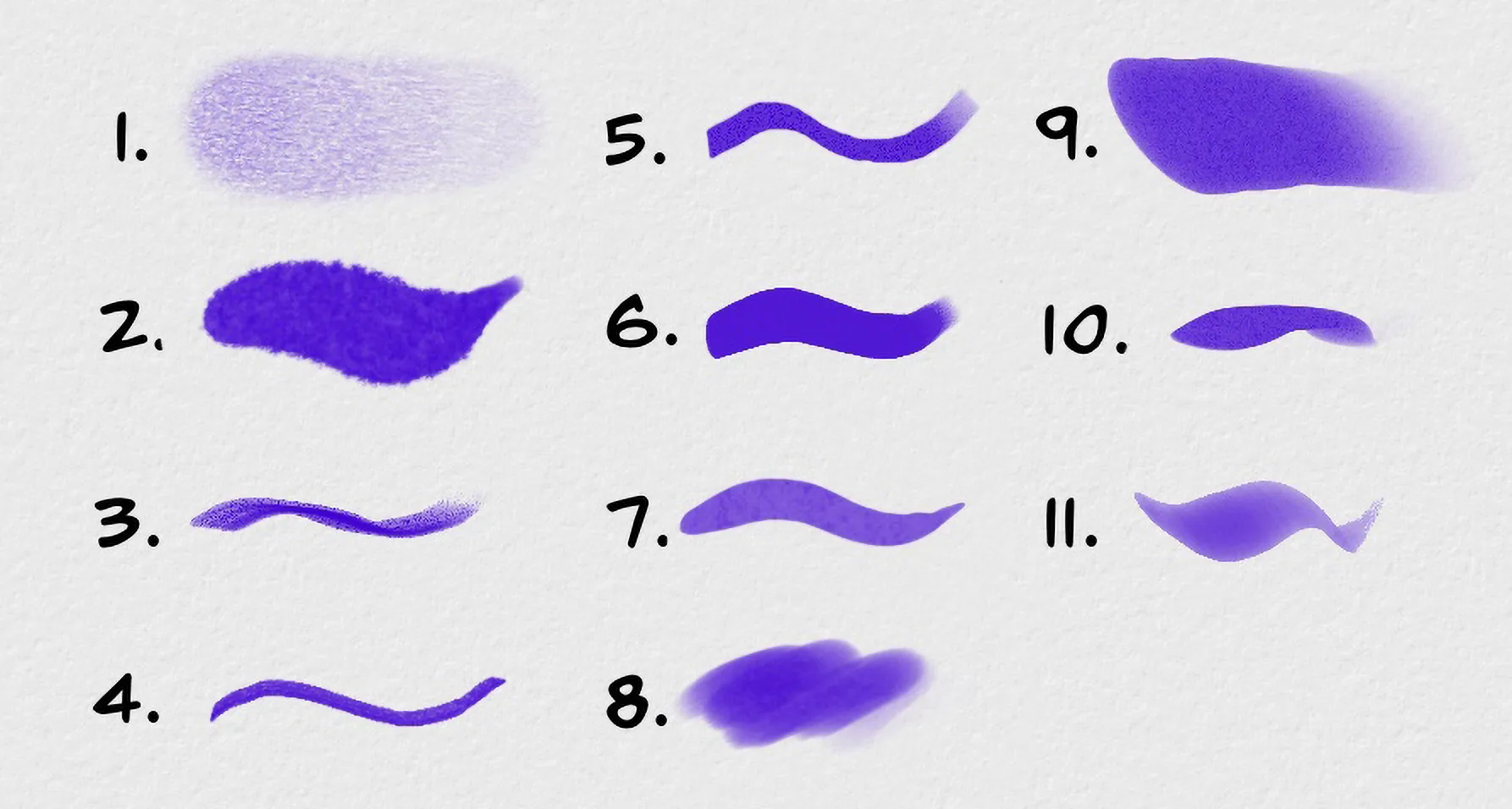 Markers brushes — style examples