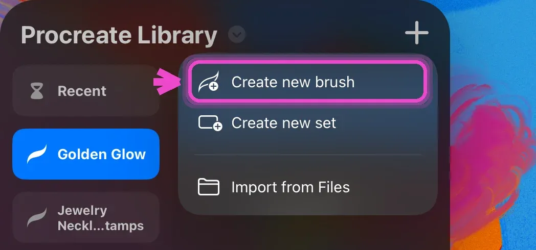 Create a new brush set and brush — how to install Procreate brushes on iPad