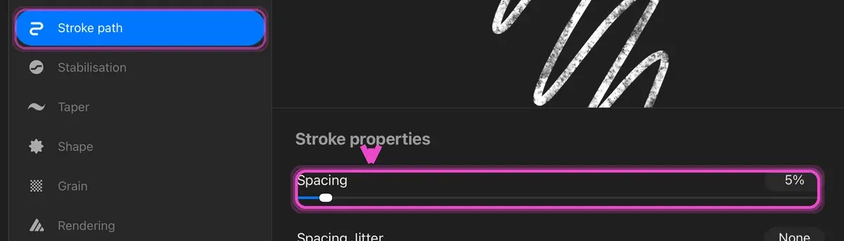 Dial in the settings — how to install Procreate brushes on iPad