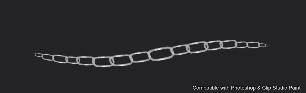Necklace Studio brush 3 of 37 — Photoshop & Clip Studio Paint .abr preview