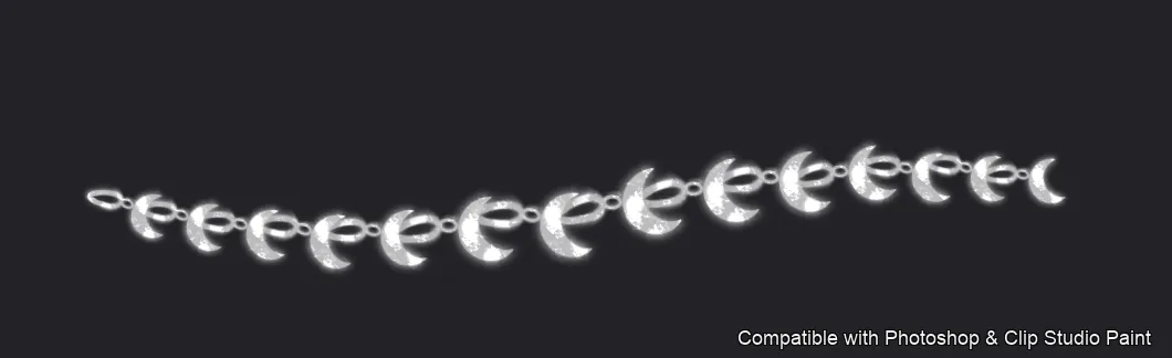 Necklace Studio brush 4 of 37 — Photoshop & Clip Studio Paint .abr preview