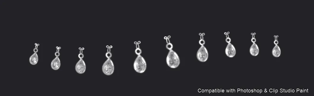 Necklace Studio brush 5 of 37 — Photoshop & Clip Studio Paint .abr preview