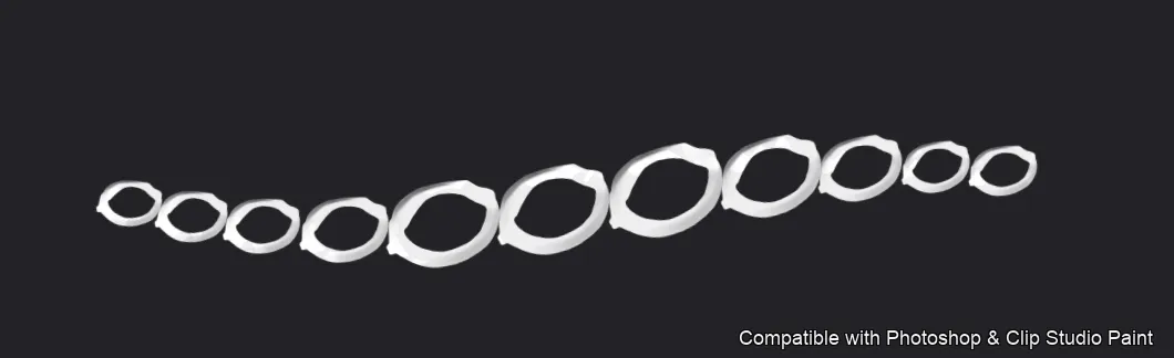 Necklace Studio brush 6 of 37 — Photoshop & Clip Studio Paint .abr preview
