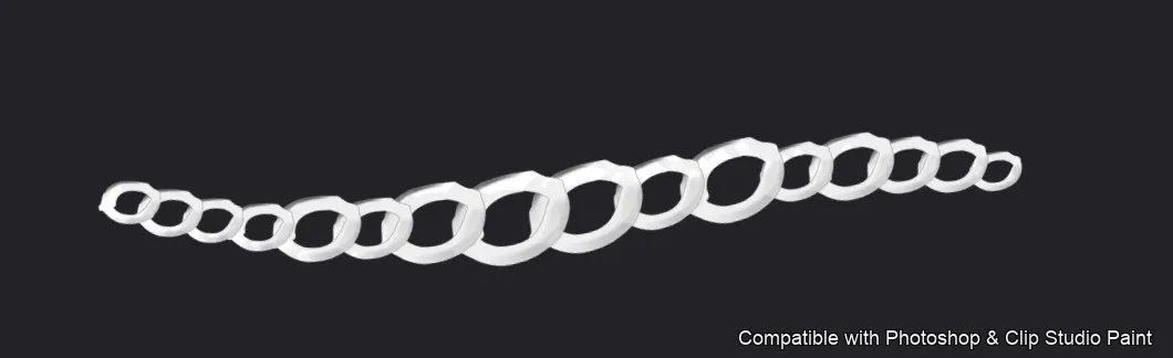 Necklace Studio brush 7 of 37 — Photoshop & Clip Studio Paint .abr preview