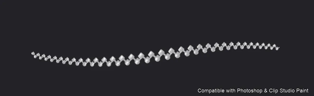 Necklace Studio brush 8 of 37 — Photoshop & Clip Studio Paint .abr preview