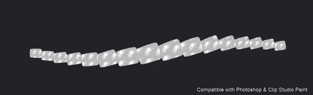 Necklace Studio brush 10 of 37 — Photoshop & Clip Studio Paint .abr preview