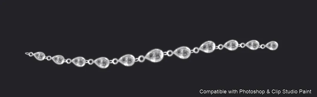 Necklace Studio brush 11 of 37 — Photoshop & Clip Studio Paint .abr preview