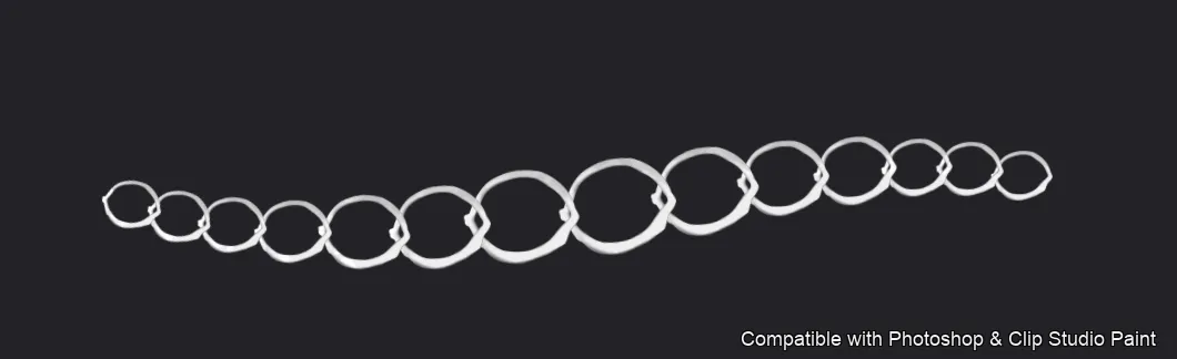Necklace Studio brush 13 of 37 — Photoshop & Clip Studio Paint .abr preview