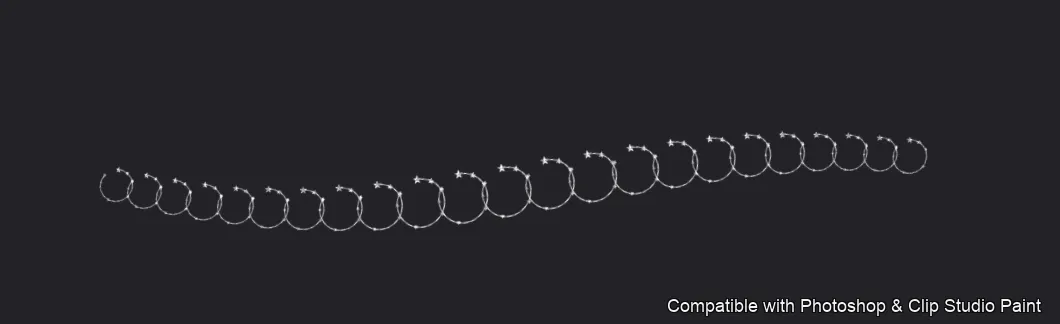 Necklace Studio brush 15 of 37 — Photoshop & Clip Studio Paint .abr preview