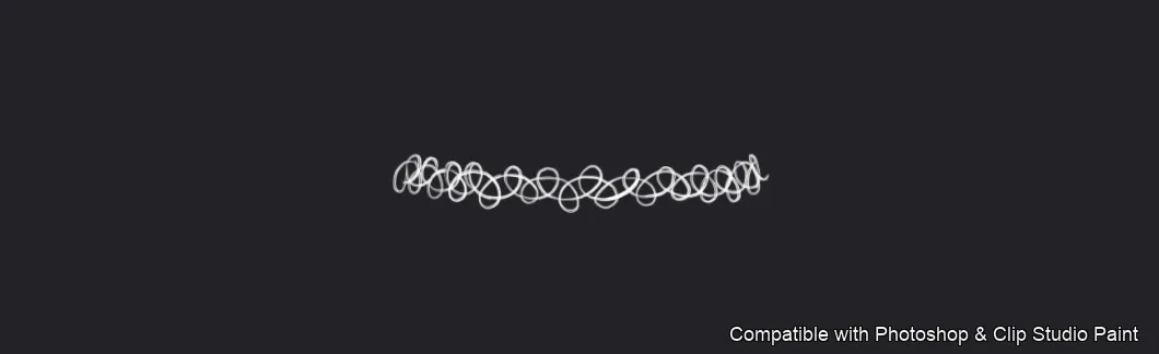 Necklace Studio brush 27 of 37 — Photoshop & Clip Studio Paint .abr preview