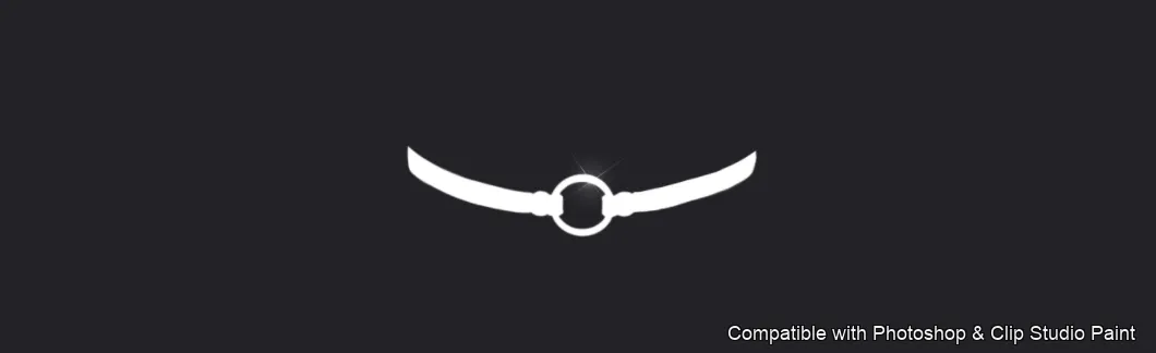Necklace Studio brush 28 of 37 — Photoshop & Clip Studio Paint .abr preview
