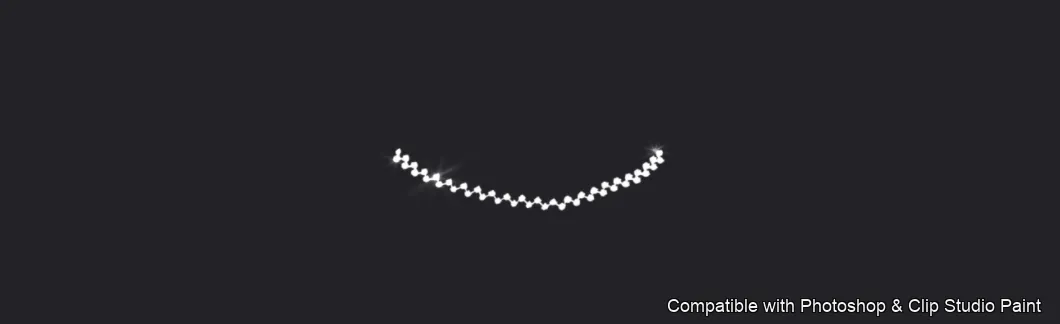 Necklace Studio brush 29 of 37 — Photoshop & Clip Studio Paint .abr preview