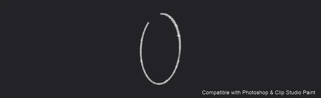 Necklace Studio brush 31 of 37 — Photoshop & Clip Studio Paint .abr preview