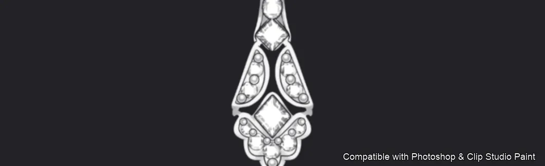 Necklace Studio brush 34 of 37 — Photoshop & Clip Studio Paint .abr preview