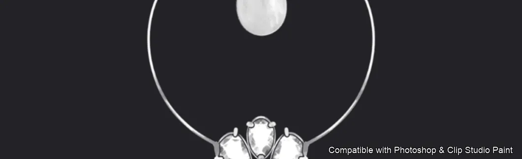 Necklace Studio brush 35 of 37 — Photoshop & Clip Studio Paint .abr preview