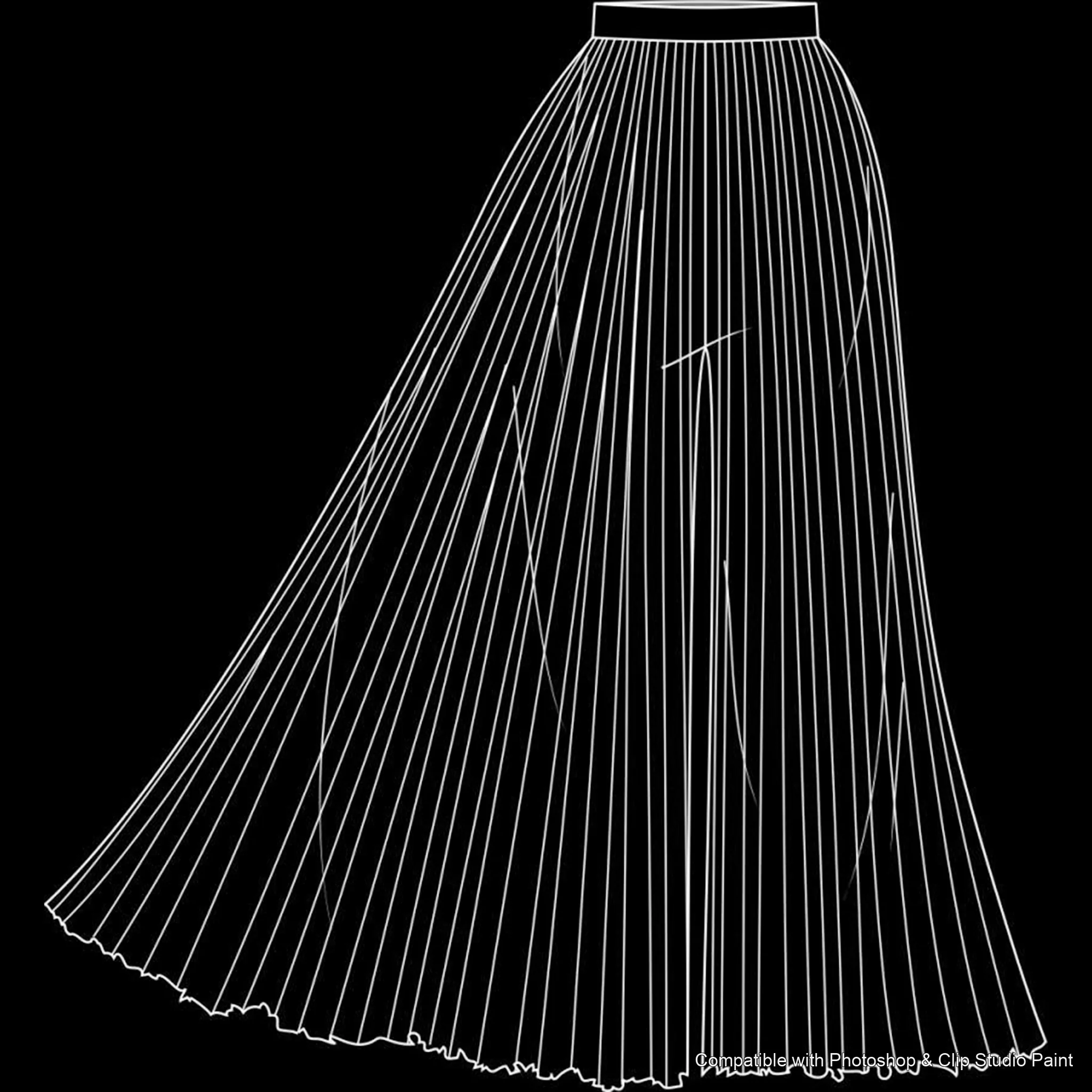 Pants Flats brush 40 of 66 — Photoshop & Clip Studio Paint .abr preview