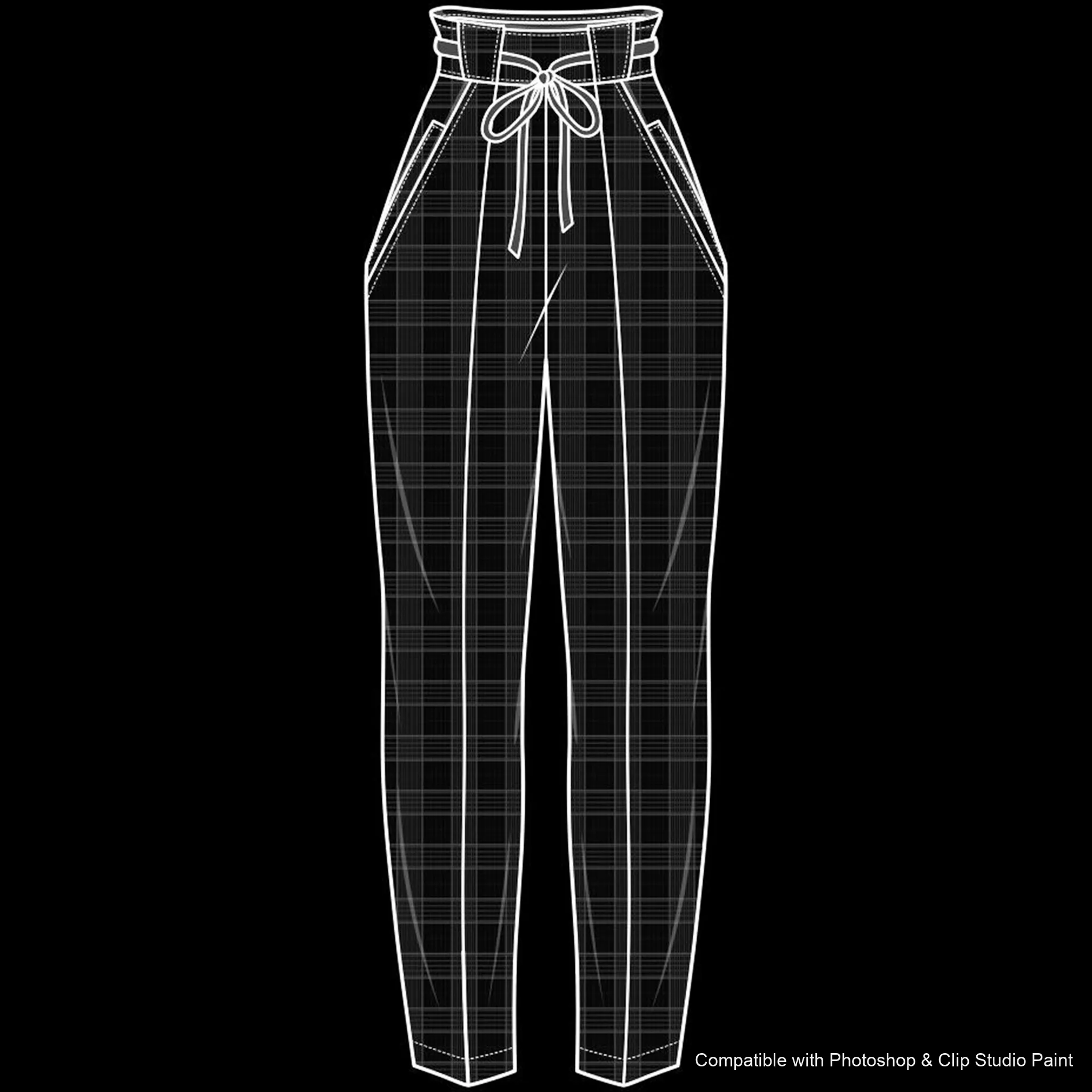 Pants Flats brush 47 of 66 — Photoshop & Clip Studio Paint .abr preview