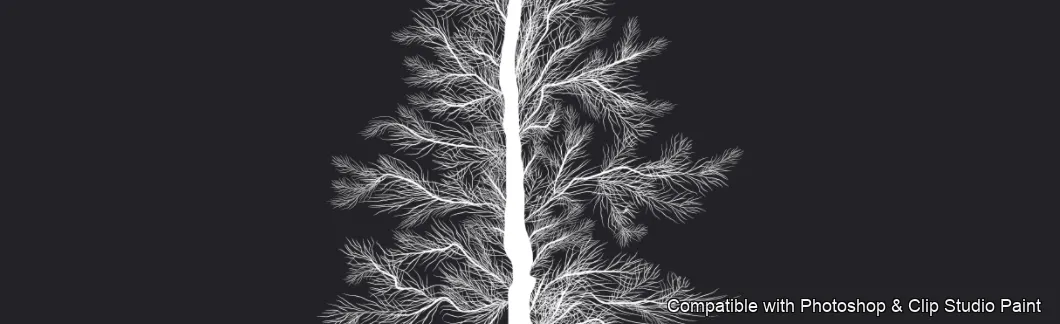 Pinewood Forest brush 4 of 40 — Photoshop & Clip Studio Paint .abr preview