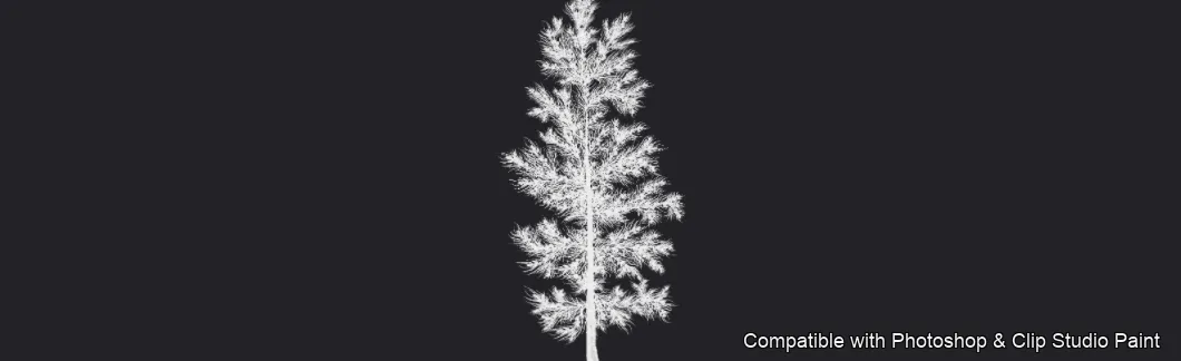 Pinewood Forest brush 6 of 40 — Photoshop & Clip Studio Paint .abr preview