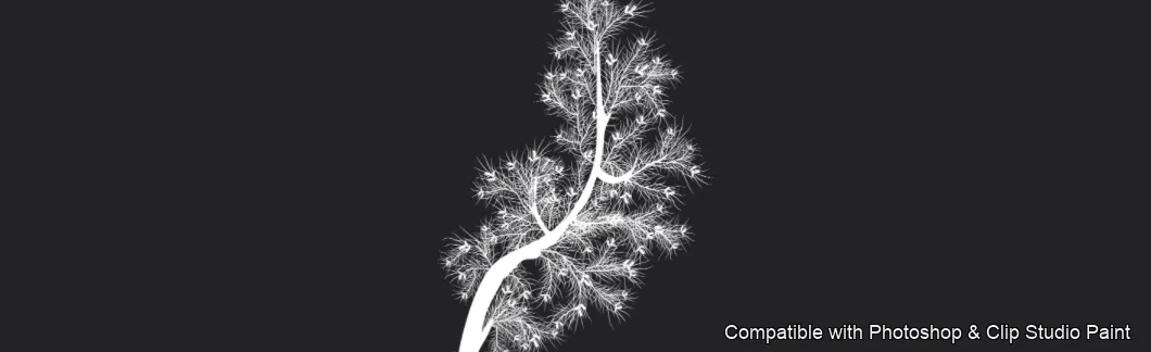 Pinewood Forest brush 7 of 40 — Photoshop & Clip Studio Paint .abr preview