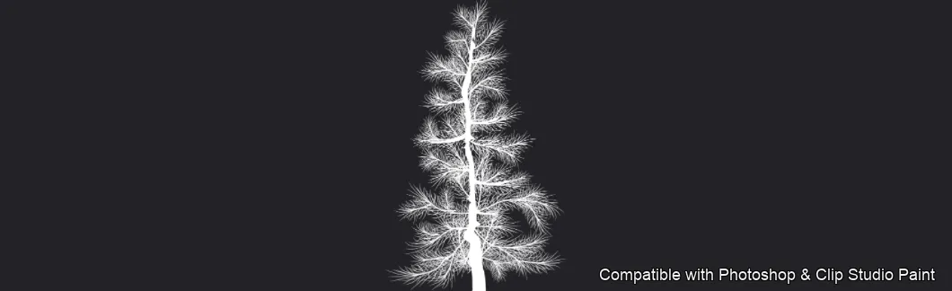 Pinewood Forest brush 8 of 40 — Photoshop & Clip Studio Paint .abr preview