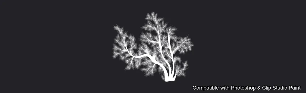 Pinewood Forest brush 10 of 40 — Photoshop & Clip Studio Paint .abr preview