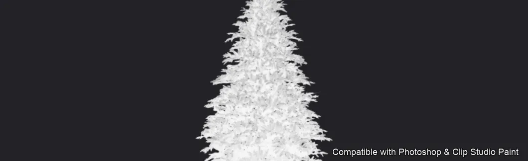Pinewood Forest brush 19 of 40 — Photoshop & Clip Studio Paint .abr preview
