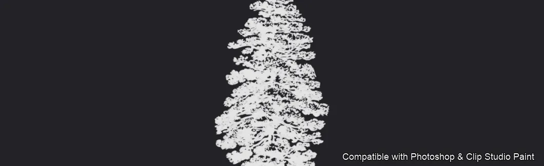 Pinewood Forest brush 25 of 40 — Photoshop & Clip Studio Paint .abr preview