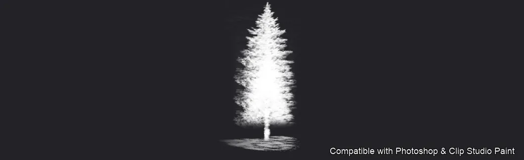 Pinewood Forest brush 29 of 40 — Photoshop & Clip Studio Paint .abr preview