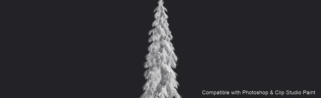 Pinewood Forest brush 33 of 40 — Photoshop & Clip Studio Paint .abr preview