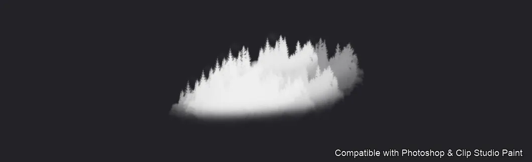 Pinewood Forest brush 35 of 40 — Photoshop & Clip Studio Paint .abr preview